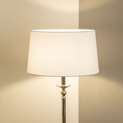 Brilagi - Lampada da terra LED CERIA 1xE27/60W/230V Ø 45 cm cromo lucido/bianco