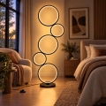BRILAGI - Lampada da terra LED ECHO LED/36W/230V 4000K 110 cm nera