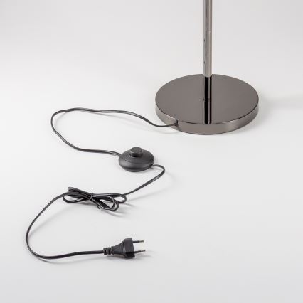 Brilagi - Lampada da terra LED MILLA 7xG9/3W/230V nero cromato/vetro fumé