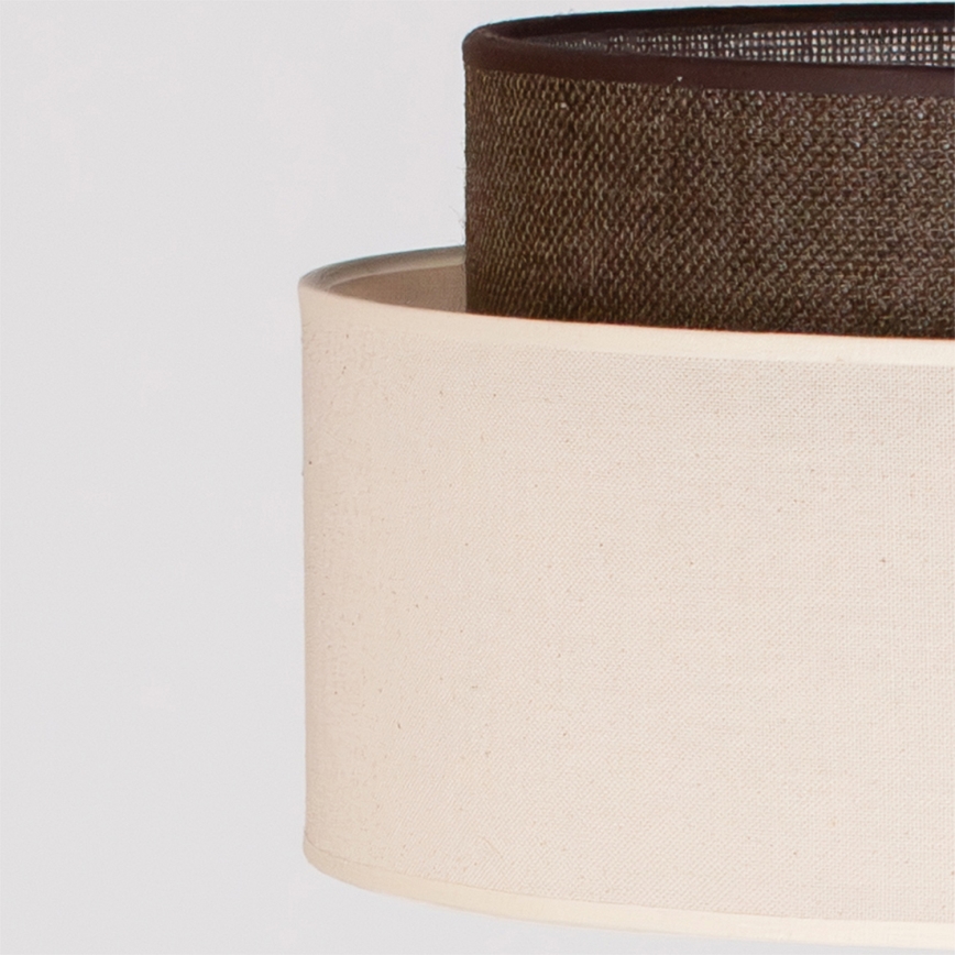 Brilagi - Lampada da terra LED Stile BOHO 1xE27/15W/230V crema/marrone