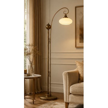 Brilagi - Lampada da terra MOLLERO 1xE27/15W/230V bronzo/patina