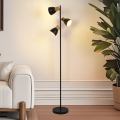 BRILAGI - Lampada da terra ODENSE 3xE14/10W/230V legno/nero