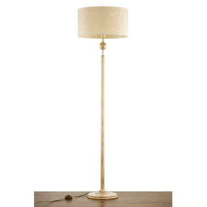 Brilagi - Lampada da terra SAPHIRE 1xE27/15W/230V crema/oro/patina