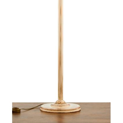 Brilagi - Lampada da terra SAPHIRE 1xE27/15W/230V crema/oro/patina