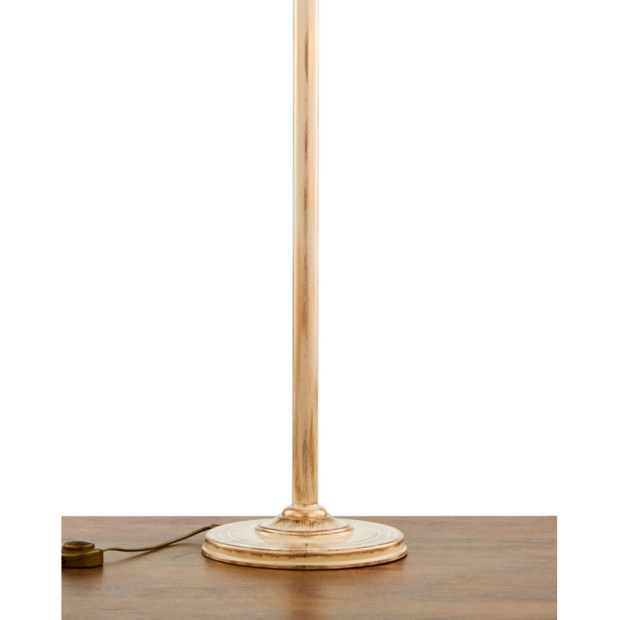 Brilagi - Lampada da terra SAPHIRE 1xE27/15W/230V crema/oro/patina