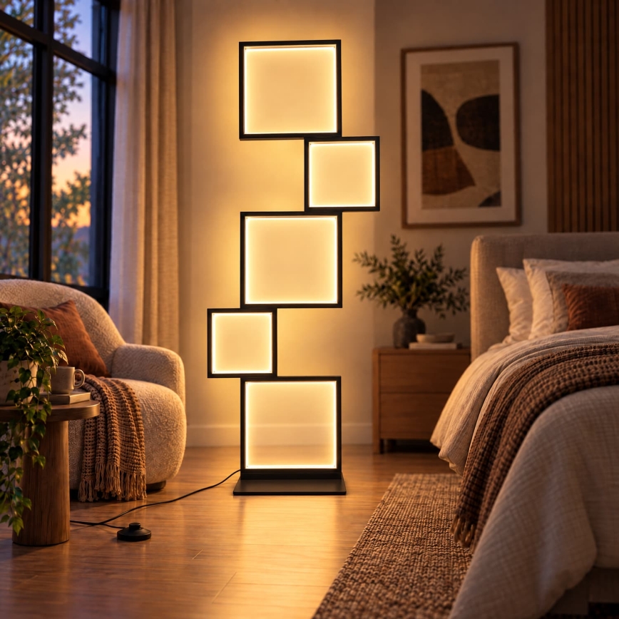 BRILAGI - Lampada da terra SHIFT LED/36W/230V 4000K 123 cm nera