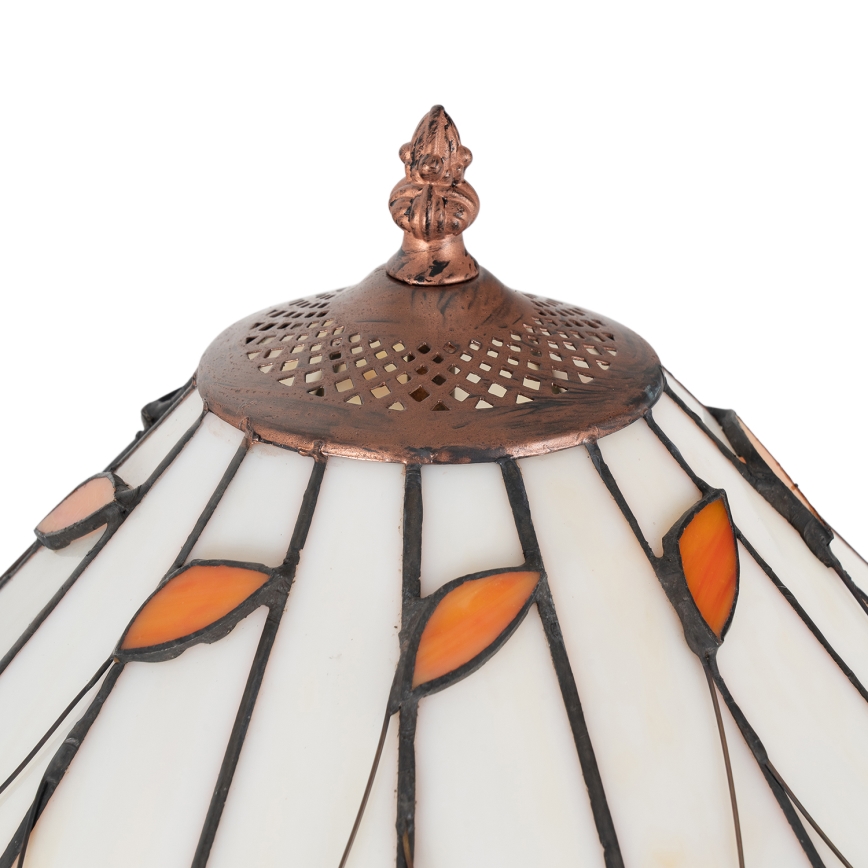 Brilagi - Lampada da terra Tiffany in vetro colorato FOLIA 2xE27/60W/230V