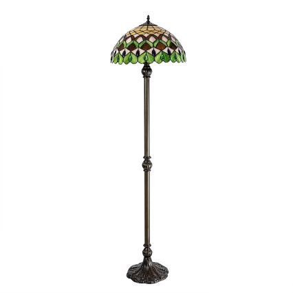 Brilagi - Lampada da terra Tiffany MARGARET 2xE27/60W/230V