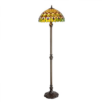 Brilagi - Lampada da terra Tiffany MARGARET 2xE27/60W/230V