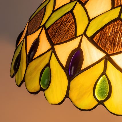 Brilagi - Lampada da terra Tiffany MARGARET 2xE27/60W/230V