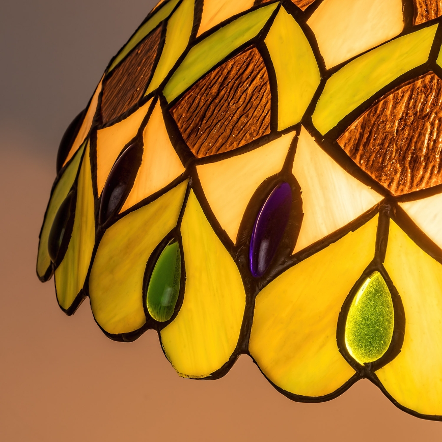 Brilagi - Lampada da terra Tiffany MARGARET 2xE27/60W/230V