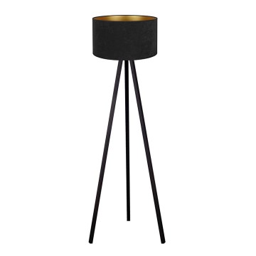 Brilagi - Lampada da terra VELVET 1xE27/60W/230V nero/wenge