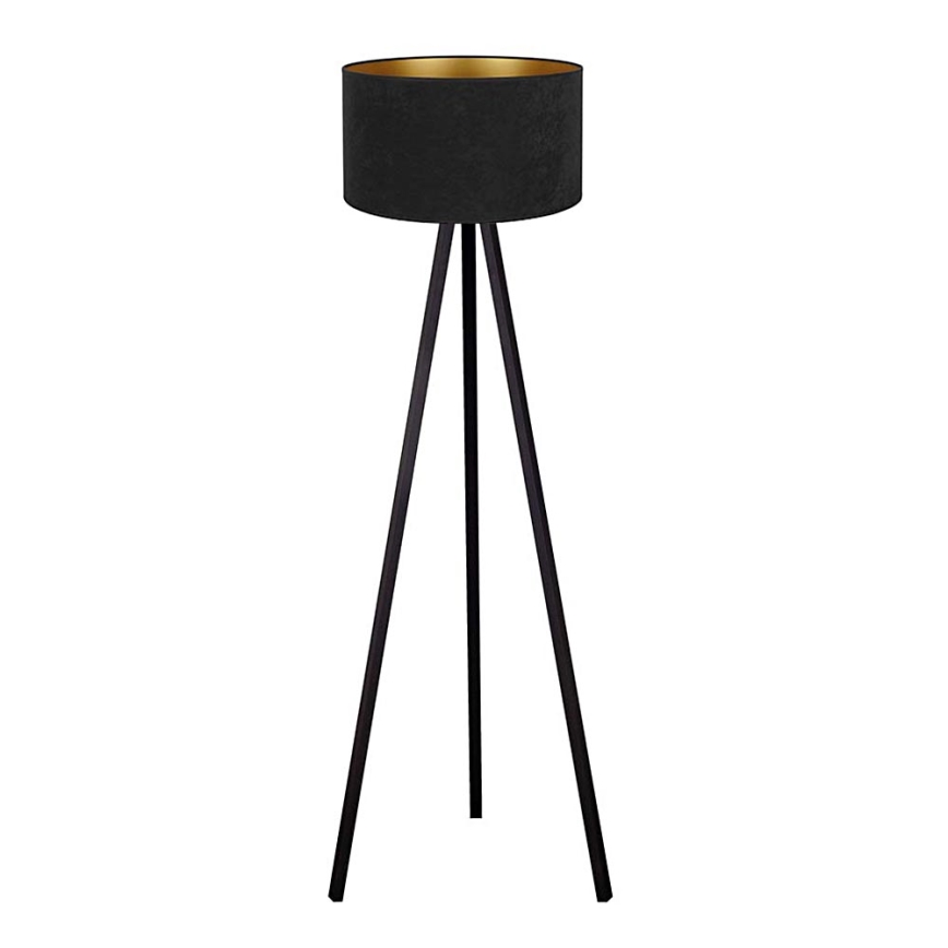 Brilagi - Lampada da terra VELVET 1xE27/60W/230V nero/wenge