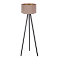 Brilagi - Lampada da terra VELVET 1xE27/60W/230V wengé/beige
