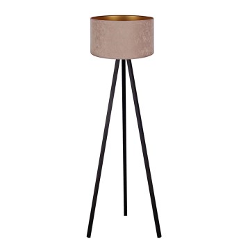 Brilagi - Lampada da terra VELVET 1xE27/60W/230V wengé/beige