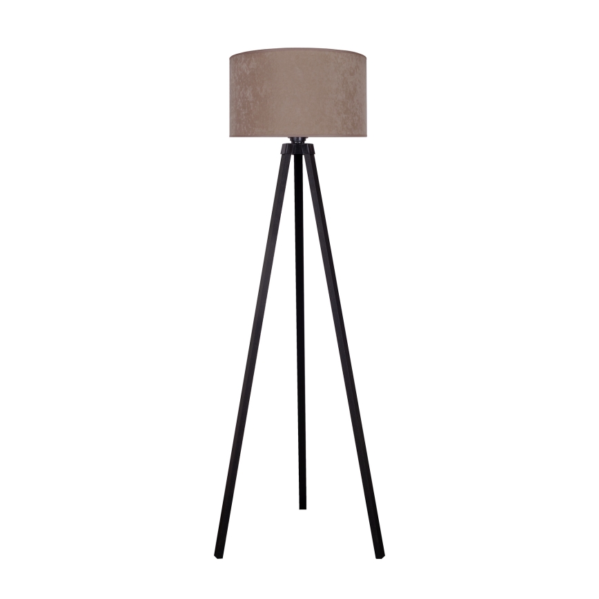 Brilagi - Lampada da terra VELVET 1xE27/60W/230V wengé/beige