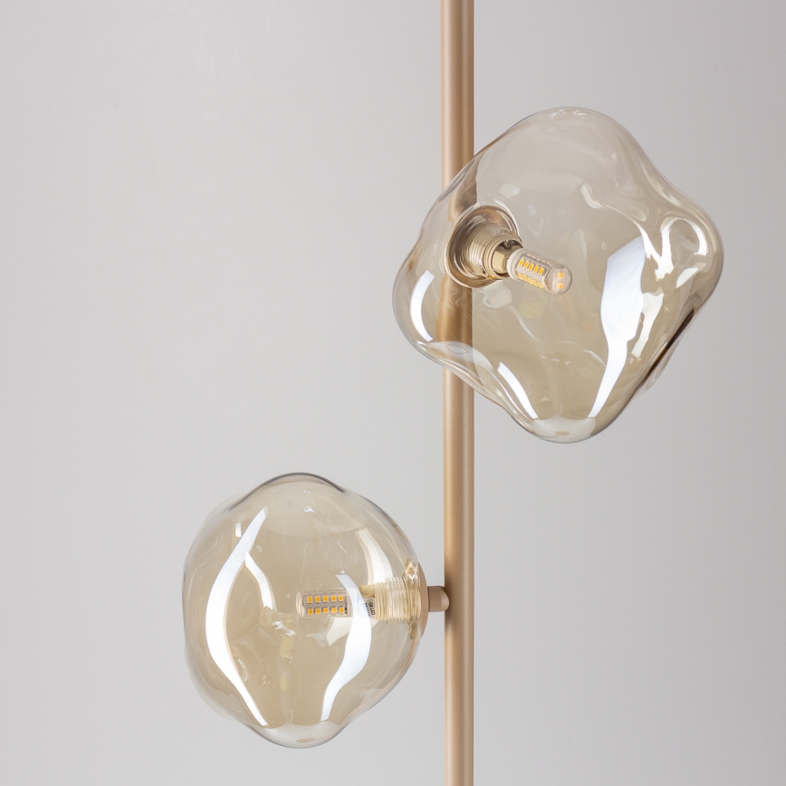 BRILAGI - Lampada da terra VULCANO 3xG9/8W/230V beige/beige fumé