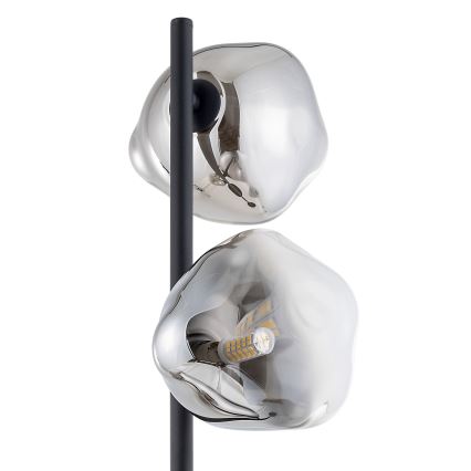 Brilagi - Lampada da terra VULCANO 3xG9/8W/230V nero/nero fumé
