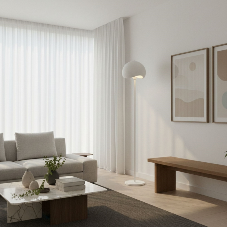 Brilagi - Lampada da terra WABI SABI 1xE27/40W/230V bianca