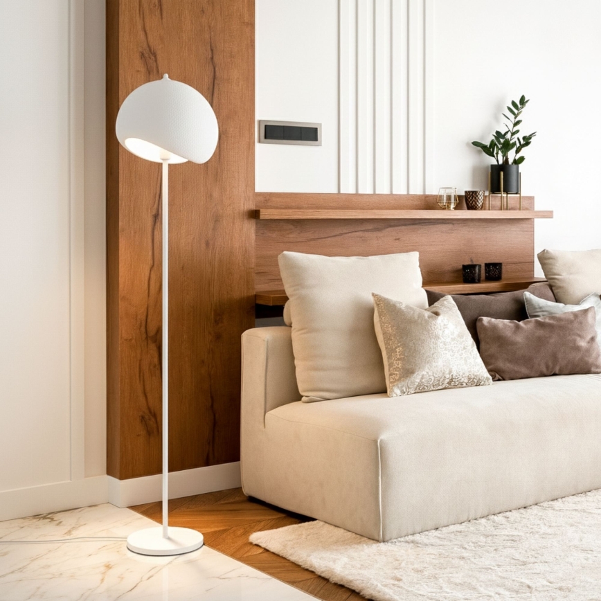 Brilagi - Lampada da terra WABI SABI 1xE27/40W/230V bianca