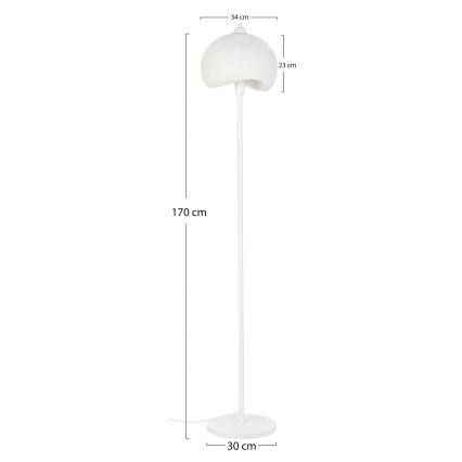 Brilagi - Lampada da terra WABI SABI 1xE27/40W/230V bianca