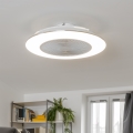 Brilagi - Lampada dimmerabile a LED con ventilatore AURA LED/38W/230V 3000-6000K bianco + telecomando