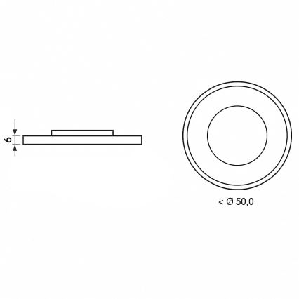 Brilagi - Plafoniera dimmerabile a LED ORELIS LED/80W/230V 3000-6000K diam. 50 cm + telecomando incluso
