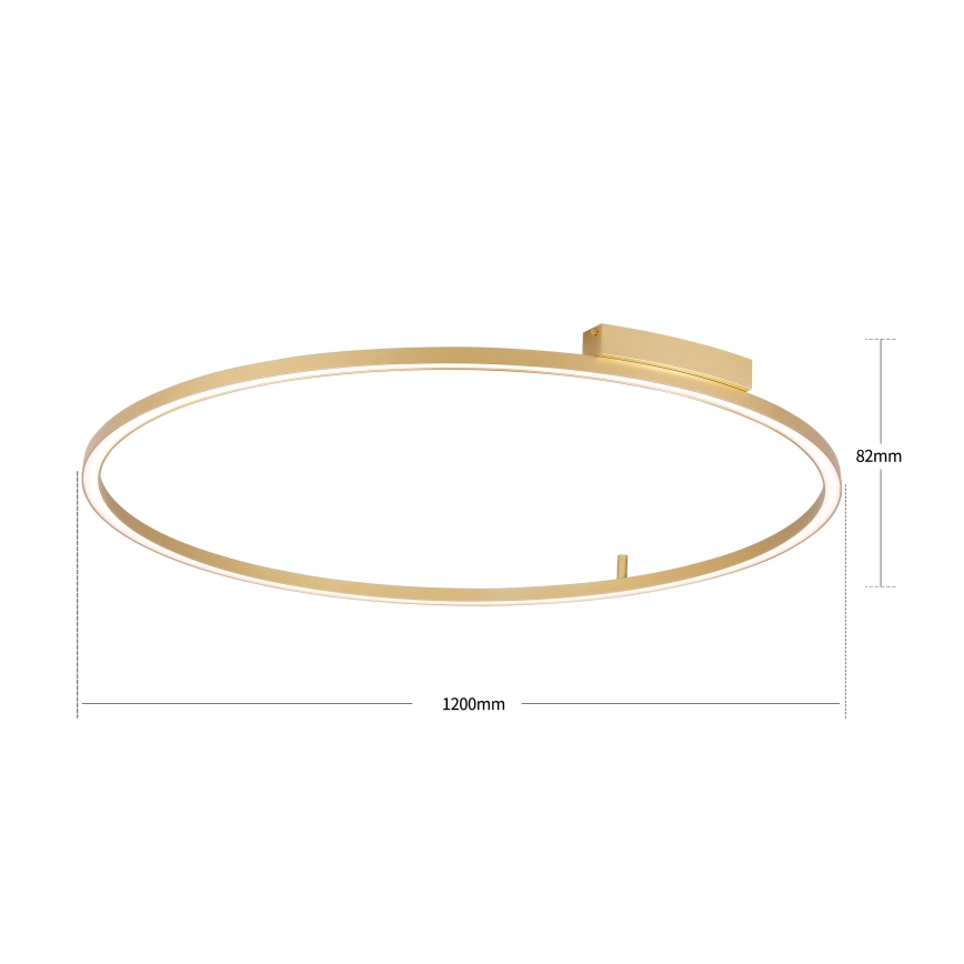 Brilagi - Plafoniera a LED dimmerabile PORTOFINO LED/85W/230V 3000-6000K Ø 120 cm oro + telecomando