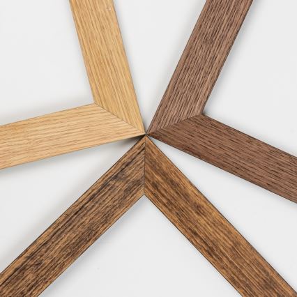 Brilagi - Plafoniera dimmerabile a LED SLIMFRAME WOOD LED/58W/230V 124x34 cm 3000-6000K marrone scuro + telecomando