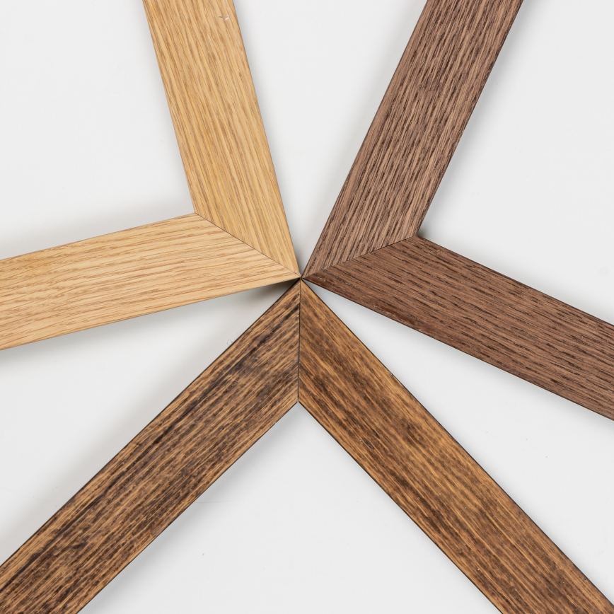 Brilagi - Plafoniera LED dimmerabile SLIMFRAME WOOD LED/58W/230V 64x64 cm 3000-6000K marrone + telecomando