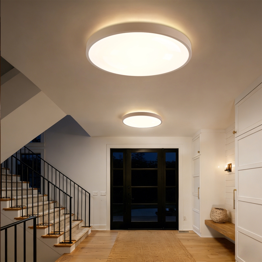 Brilagi - Plafoniera LED dimmerabile GLASS POOL DOUBLE LED/80W/230V 3000-6000K 60 cm beige + telecomando