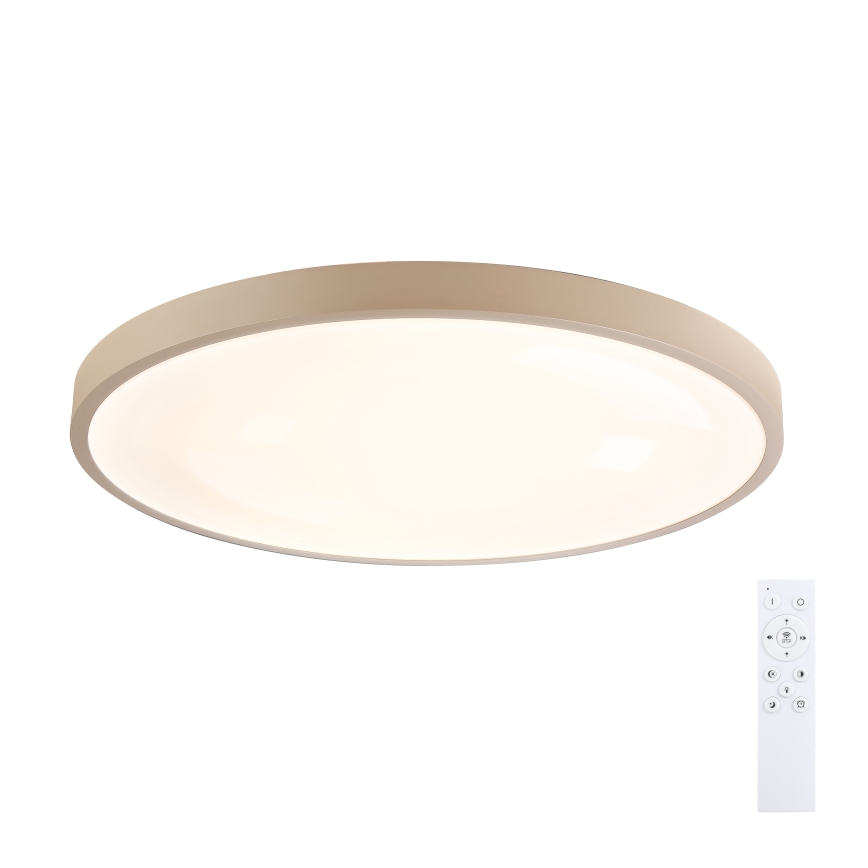 Brilagi - Plafoniera LED dimmerabile GLASS POOL DOUBLE LED/80W/230V 3000-6000K 60 cm beige + telecomando