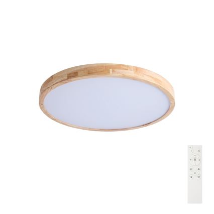 Brilagi - Plafoniera LED dimmerabile WOODLINE LED/72W/230V 3000-6000K rovere Ø 60 cm + telecomando