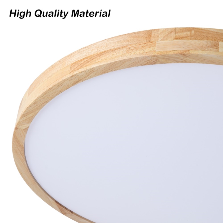 Brilagi - Plafoniera LED dimmerabile WOODLINE LED/72W/230V 3000-6000K rovere Ø 60 cm + telecomando