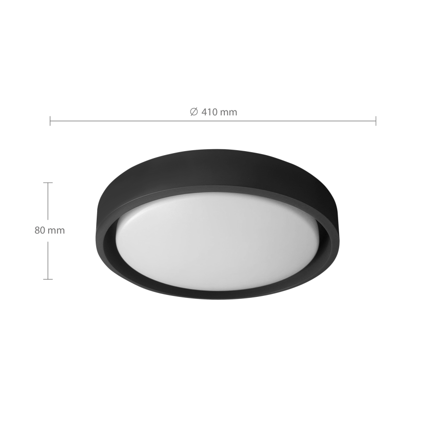 Brilagi - Plafoniera LED dimmerabile MATTEO LED/48W/230V 3000-6500K Ø 41 cm nera + telecomando
