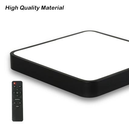 Brilagi - Lampada da soffitto dimmerabile a LED POOL SQUARE LED/36W/230V 3000-6000K 40x40 cm nero + telecomando
