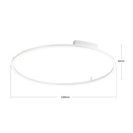 Brilagi - Plafoniera LED dimmerabile PORTOFINO LED/85W/230V 3000-6000K Ø 120 cm bianco + telecomando