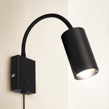 Brilagi - Lampada flessibile da muro SELE 1xGU10/30W/230V nero