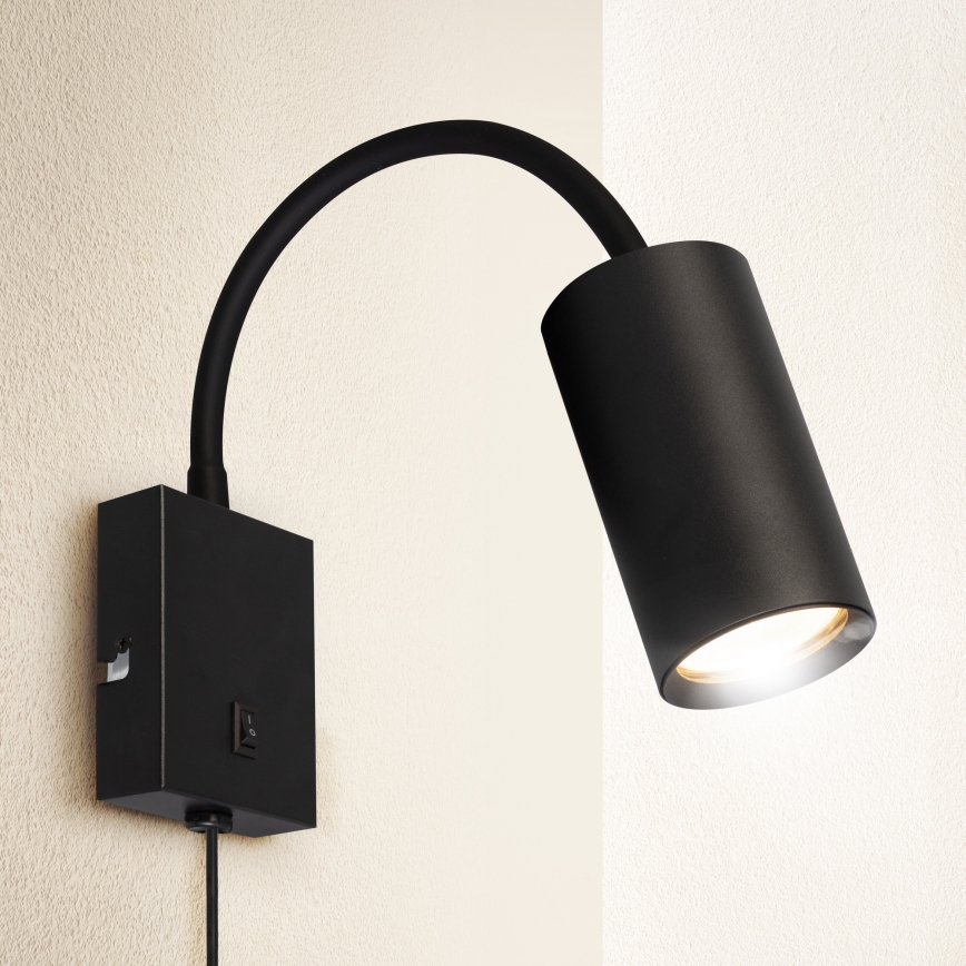 Brilagi - Lampada flessibile da muro SELE 1xGU10/30W/230V nero
