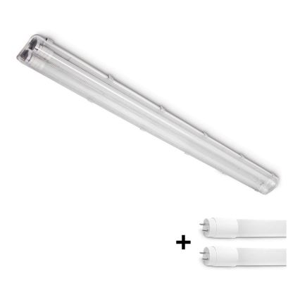 Brilagi - Lampada fluorescente tecnica LED OPTIMA T8 2xG13/18W/230V 4000K IP65 128 cm - pallet 110 pz