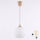 Brilagi - Lampada LED a sospensione su cavo RETRO GLASS 1xE27/60W/230V Ø 15 cm beige/bianco