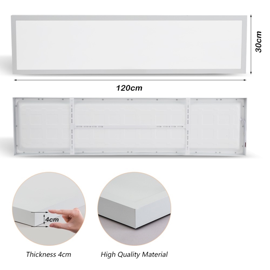 Brilagi - Plafoniera LED da bagno FRAME LED/50W/230V 30x120 cm 3000/4000/6000K IP44 bianco