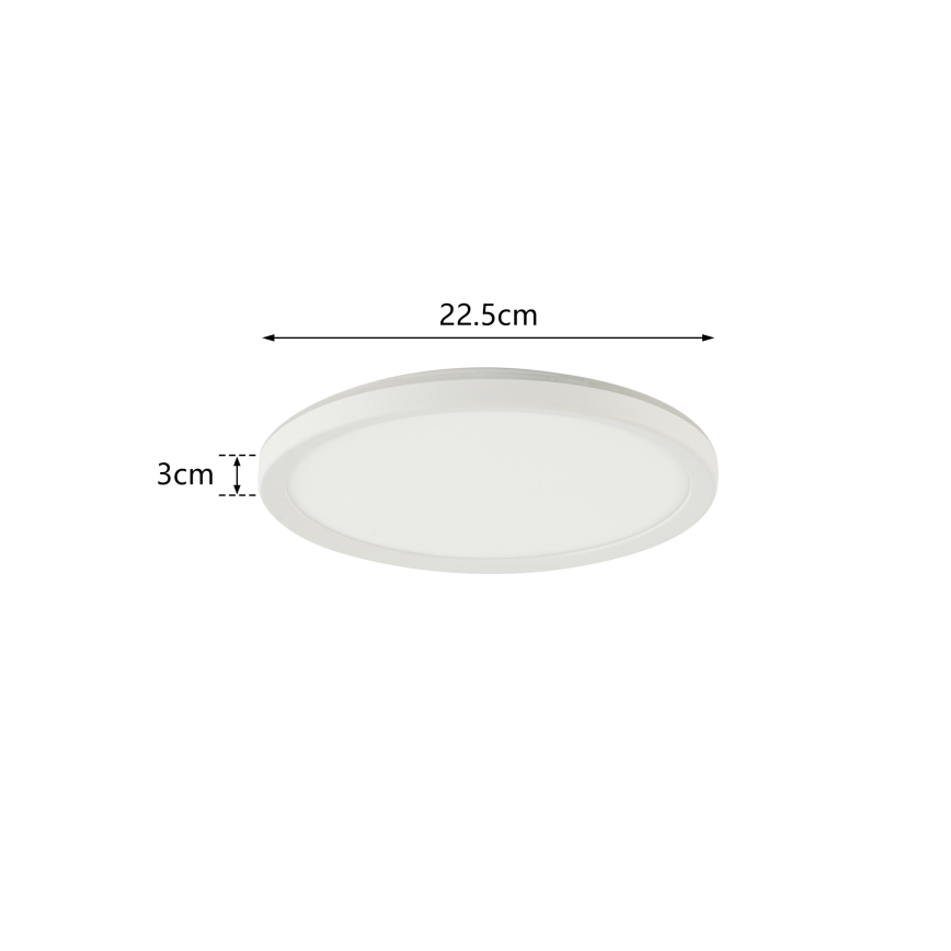 Brilagi - Plafoniera LED da bagno ULTRA SLIM LED/12W/230V diametro 22,5 cm bianco IP54