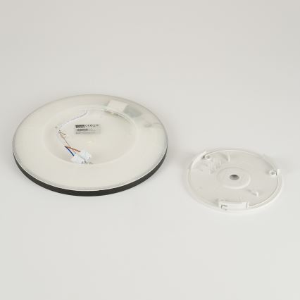 Brilagi - Plafoniera LED da bagno ULTRA SLIM LED/12W/230V diametro 22,5 cm nero IP54