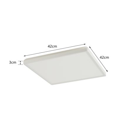 Brilagi - Plafoniera LED da bagno ULTRA SLIM LED/24W/230V 42x42 cm bianco IP54