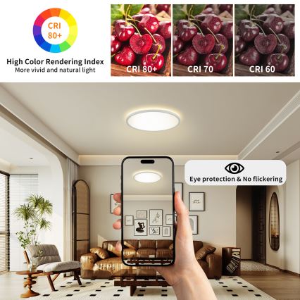 Brilagi - Plafoniera LED da bagno ULTRA SLIM LED/24W/230V diametro 42 cm bianco IP54