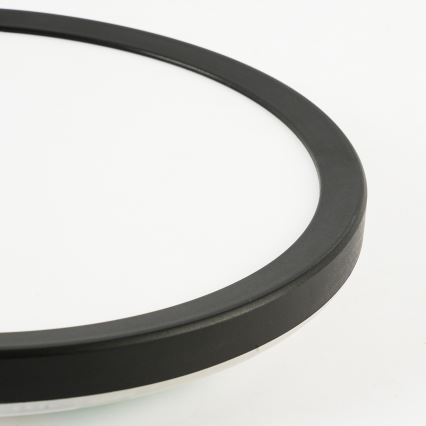 Brilagi - Plafoniera LED da bagno ULTRA SLIM LED/24W/230V diametro 42 cm nero IP54