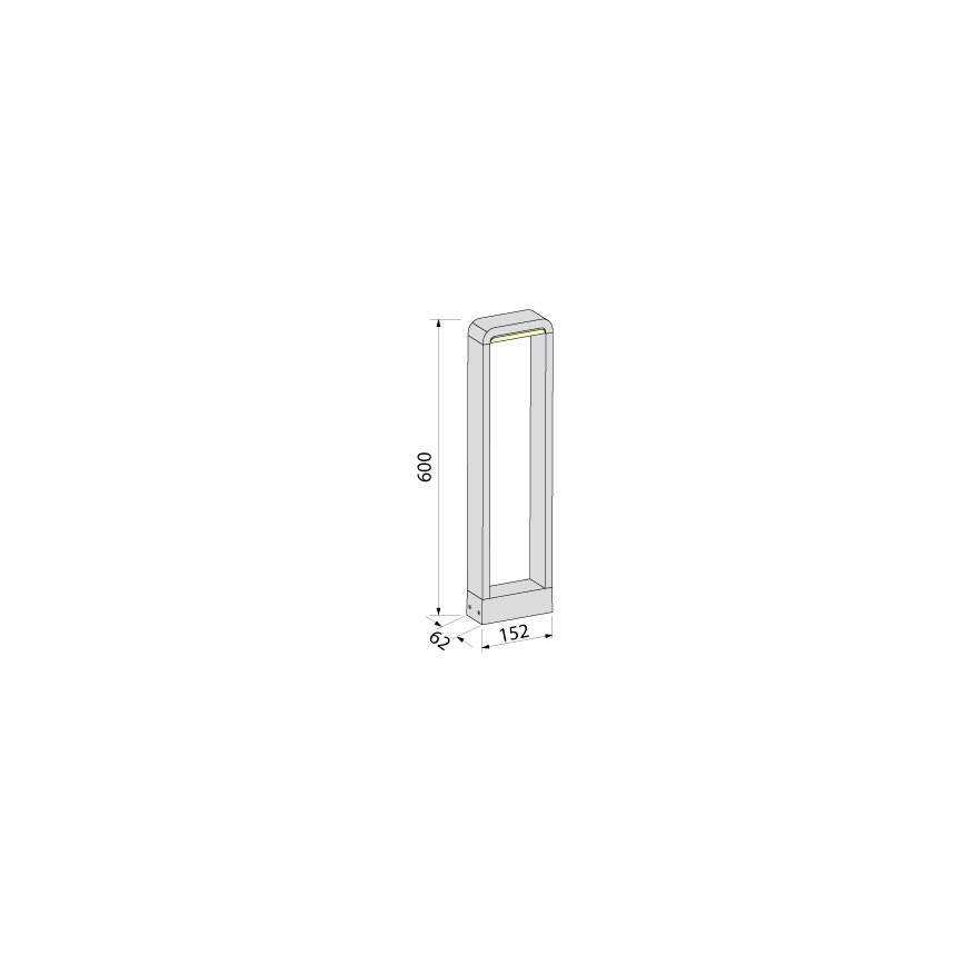 BRILAGI - Lampada LED da esterno BARI LED/10W/230V 4000K IP65 60 cm antracite