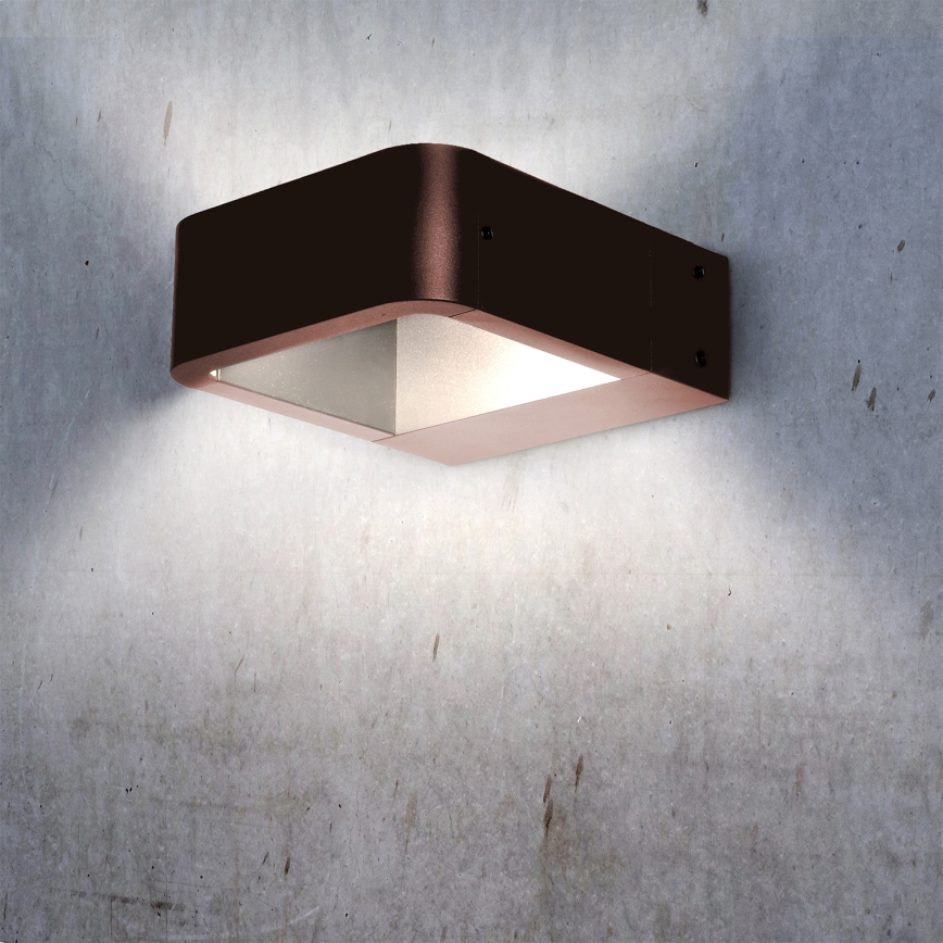 Brilagi - Applique LED da esterno BARI LED/7W/230V 3000/4000/6000K marrone IP54