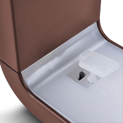 Brilagi - Applique LED da esterno BARI LED/7W/230V 3000/4000/6000K marrone IP54